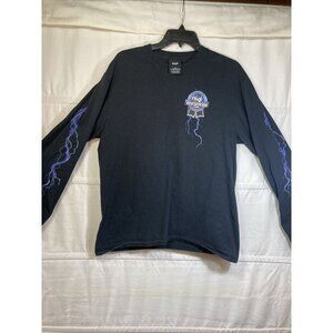 Huf Worldwide T-Shirt Men’s Lrg PBR Pabst Blue Ribbon Lightning Biker Collab Tee